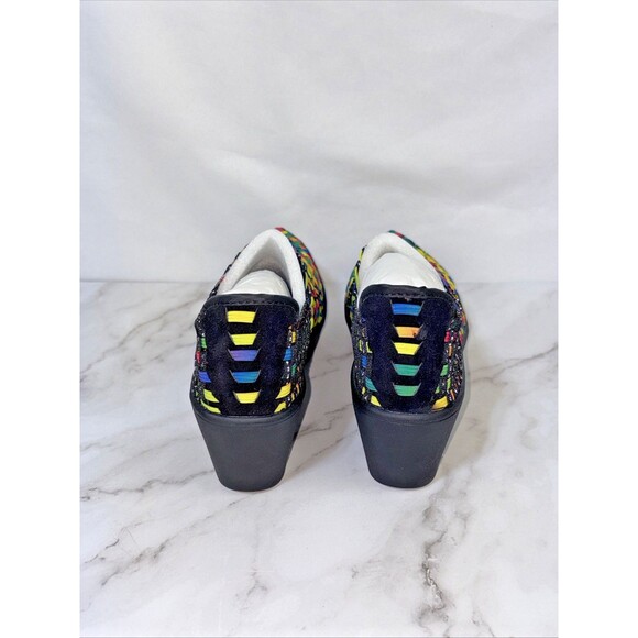 Steven By Steve Madden Womens Betsi Multicolor Stretch Woven Wedge Shoes Size 9 - Picture 3 of 11